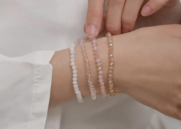 Pack de 4 pulseras Cristal